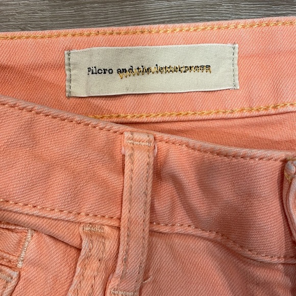 Pilcro and the Letterpress Stet Peach Denim, size 30 - Picture 3 of 5